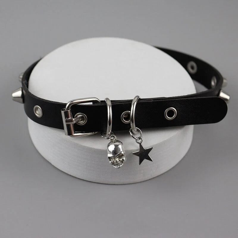 Goth Skull Choker