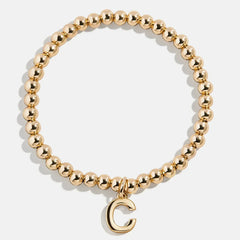 Dangle Charm Initial Pisa Bracelet - Gold