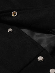 Men'S Toweling Embroidered Varsity Jacket