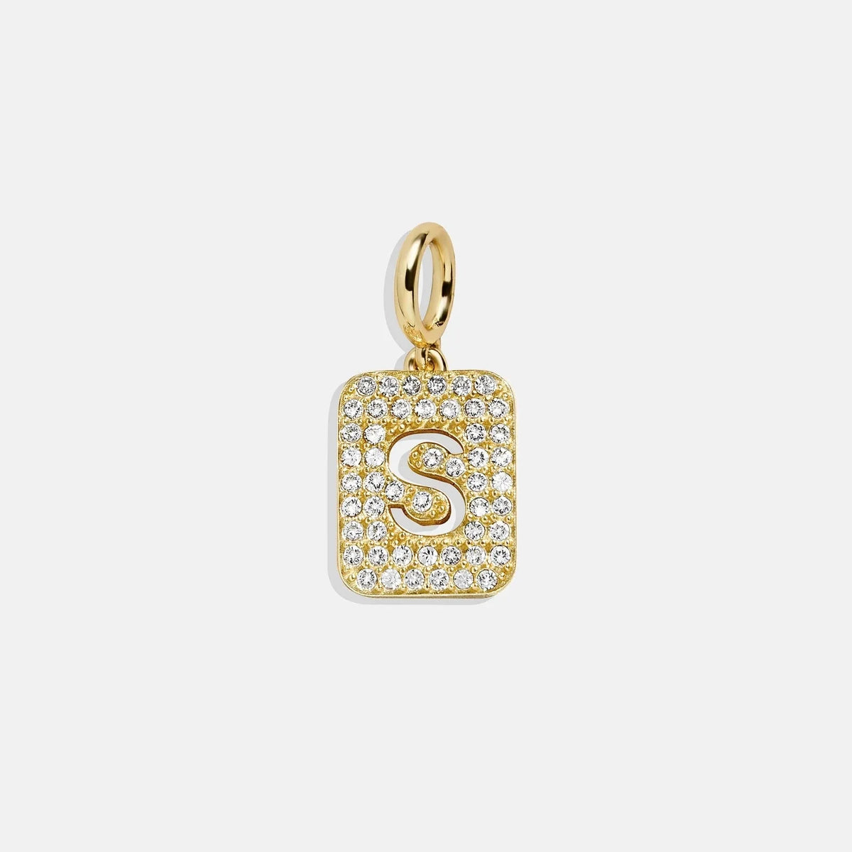 Block Pavé Initial Cluster Charm - S