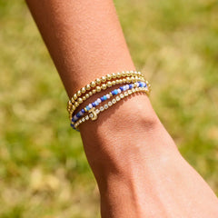 Chelsea Pisa Bracelet - 3MM/4MM Grouped Gold Pisa