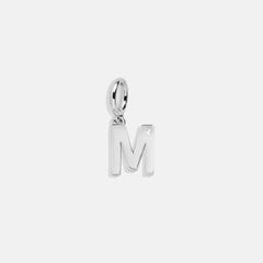 Classic Silver Initial Cluster Charm - M