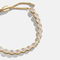Bridget Cubic Zirconia Tennis Bracelet - Oval