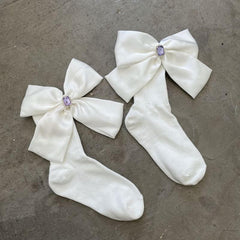 Aesthetic Lolita Bow Socks C0218