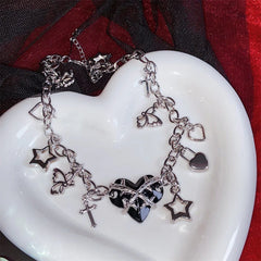 Dark Thorn Heart Necklace