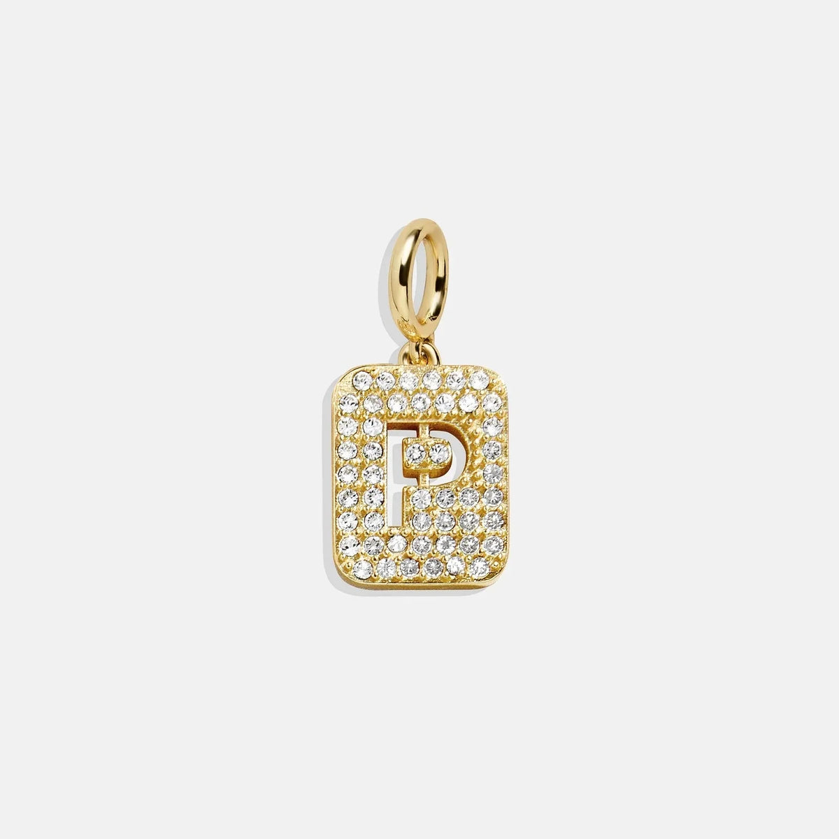 Block Pavé Initial Cluster Charm - P