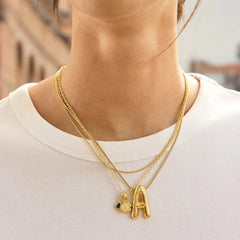Cluster Charm Necklace - Cable Chain
