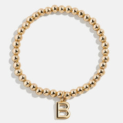 Dangle Charm Initial Pisa Bracelet - Gold