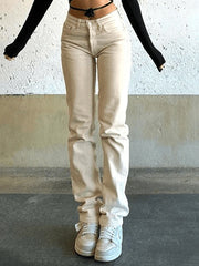 90S Vintage Straight Boyfriend Jeans
