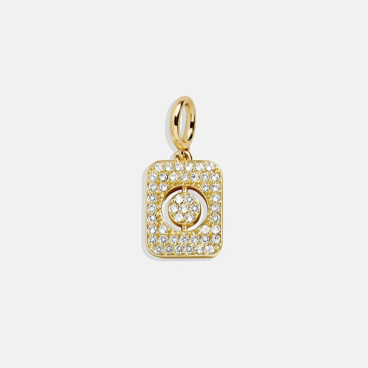 Block Pavé Initial Cluster Charm - O