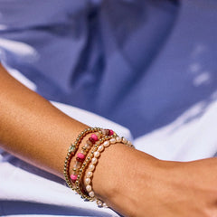 Chelsea Pisa Bracelet - 3MM/4MM Alternating Gold Pisa