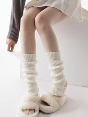 Soft Kawaii Cream Leg Warmers