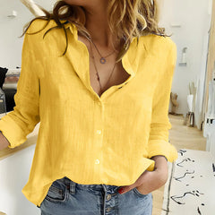 Amelia |  Casual Women'S Linen Blouse