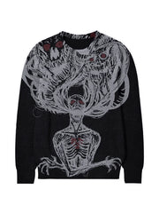 Men'S Evil Force Jacquard Pullover Sweater