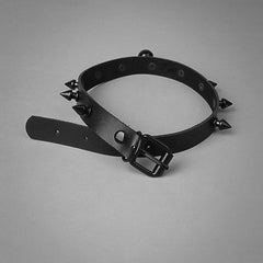 Black Rivet Bell Choker