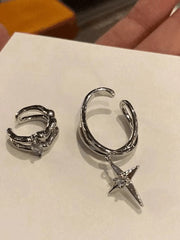 2Pcs Zircon Astral Ear Cuffs