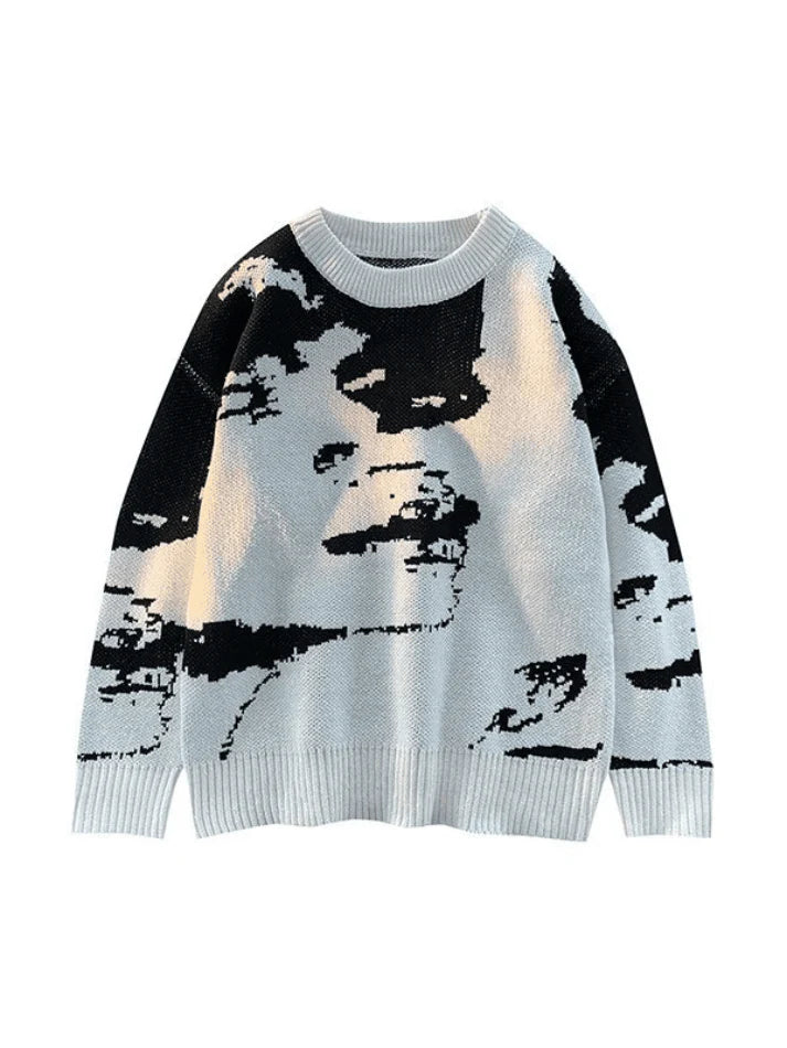Men'S Vintage Dyed Pullover Sweater