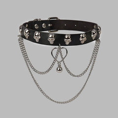 Skull Grunge Punk Chains Choker