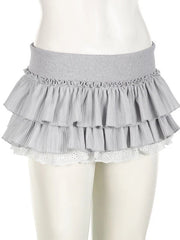 Ruffled Layers Mini Skirt