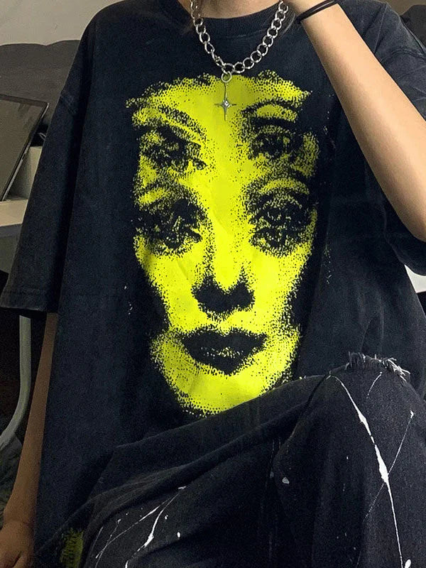 Screen Print Oversized Tee
