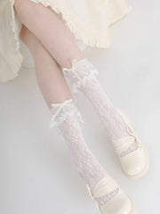 Floral Lace Lolita Socks