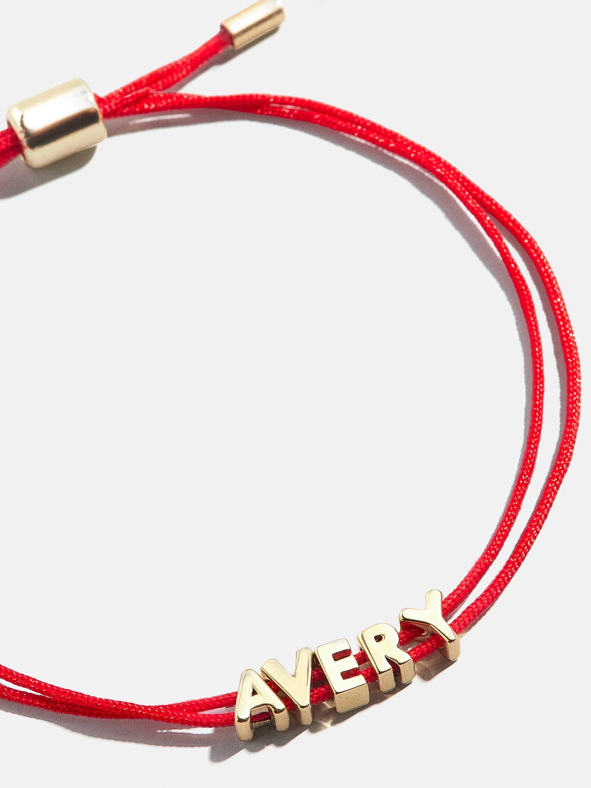 Custom Cord Bracelet - Bright Red