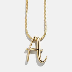 Classic Script Initial Necklace - Classic Script