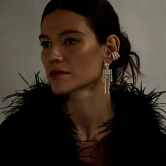 Bone-A-Fide Hottie Earrings - Silver/Iridescent