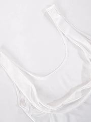 Satin Draped Lace Bralette Top
