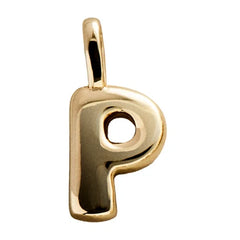 Bubble Letter Cluster Charm - P