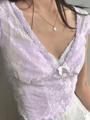 Patchwork Lace Crop Top