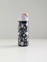 Midnight Garden Floral Freesip Water Bottle