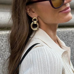 Dakota Door Knocker Earrings - Gold