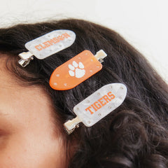Clemson University Creaseless Hair Clip Set - Clemson University