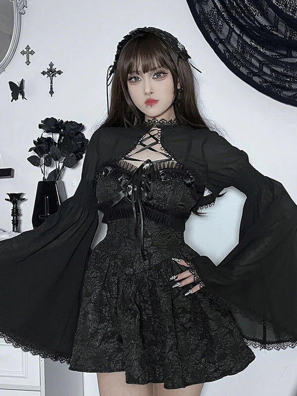 Goth Party Lace Bolero