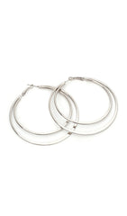 Geometric Large Circle Double Earrings
