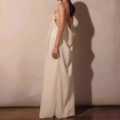 Summer Maxi Dress Backless Design