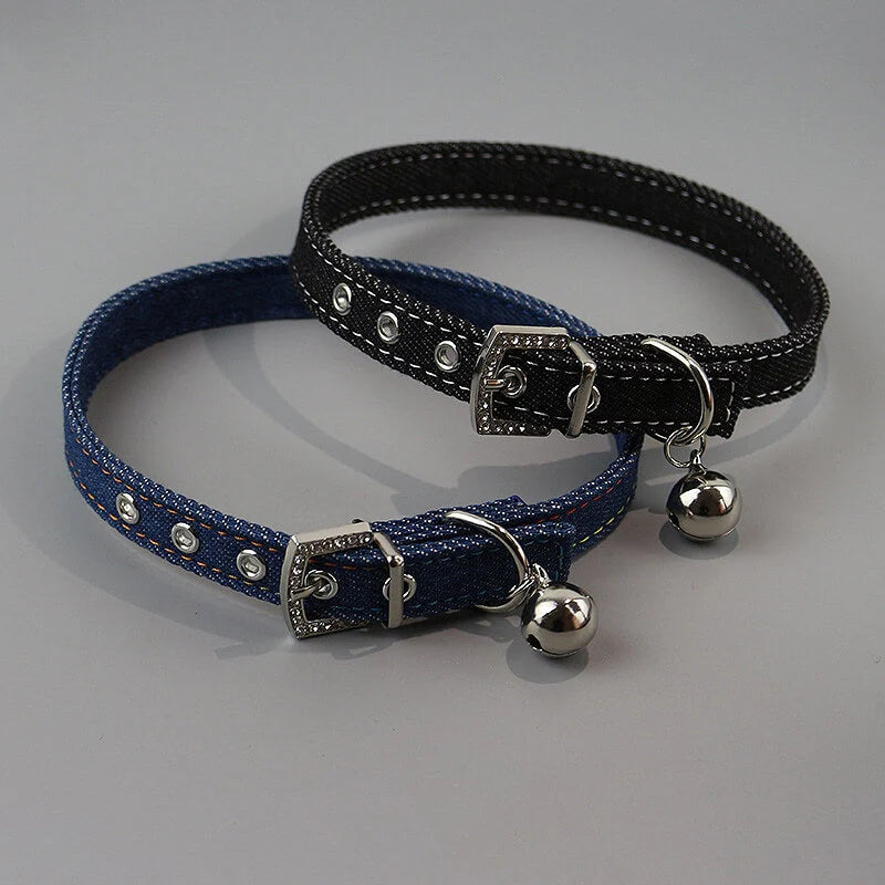 Y2K Bell Denim Choker