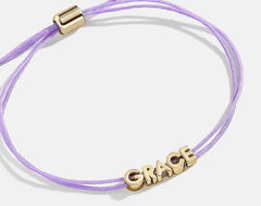 Custom Cord Bracelet - Lavender