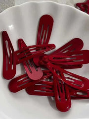 1Pc Red Star Pattern Hair Clip