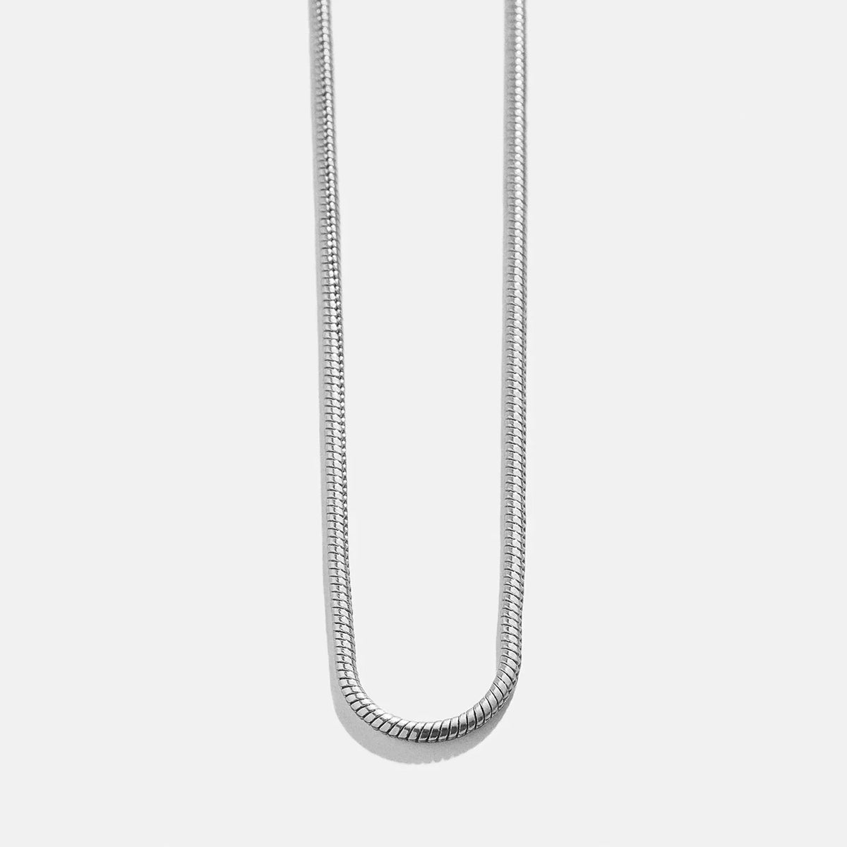Cluster Charm Necklace Chain - Silver Snake Chain