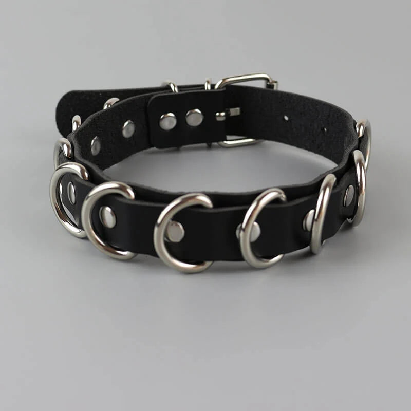 Cyber Punk Rings Choker