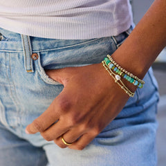 Chelsea Pisa Bracelet - 2MM/4MM Gold Pisa