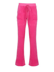 Velvet Solid Flare Leg Pants