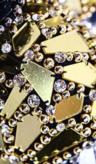 Gold Beaded Sequin Corset