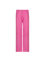 Pink Casual Relaxed Boyfriend Jeans