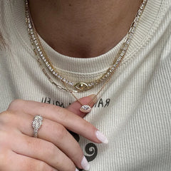 Clove Semi-Precious Birthstone Necklace - Ruby