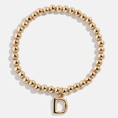Dangle Charm Initial Pisa Bracelet - Gold