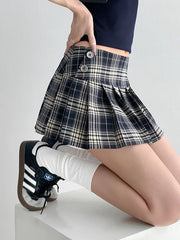 Spicy Girl Plaid Low-Waisted Mini Skirt