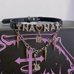 Nana Rivet Leather Punk Choker